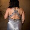 Sexy Blue Gray Silk Satin - Image 6