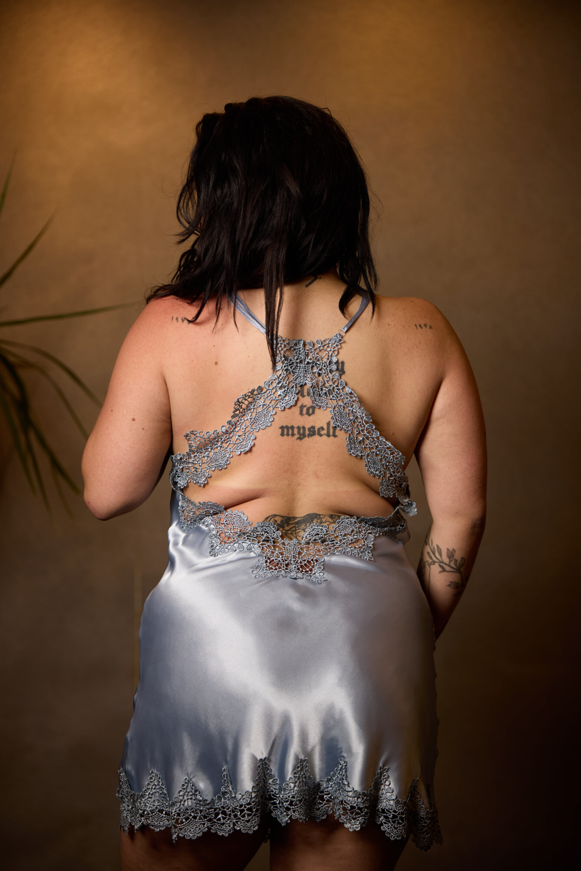 Sexy Blue Gray Silk Satin - Image 6
