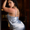 Sexy Blue Gray Silk Satin - Image 10